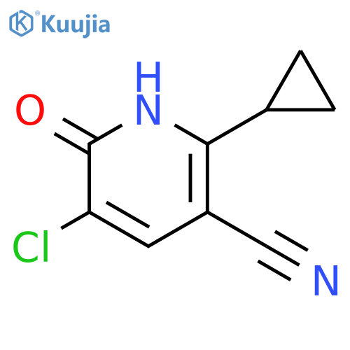 5-Chloro-2-cyclopropyl-6-oxo-1,6-dihydro-pyridine-3-carbonitrile structure