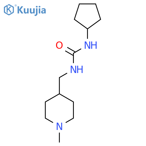 3-cyclopentyl-1-(1-methylpiperidin-4-yl)methylurea structure