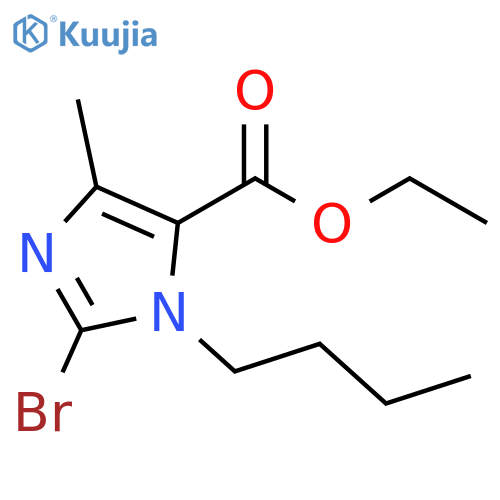 2-Bromo-3-butyl-5-methyl-3H-imidazole-4-carboxylic acid ethyl ester structure