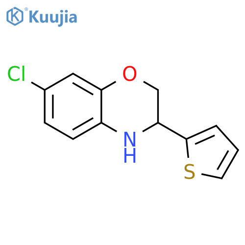 7-Chloro-3-thiophen-2-yl-3,4-dihydro-2H-benzo[1,4]oxazine structure