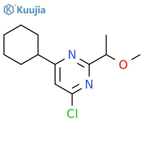4-Chloro-6-cyclohexyl-2-(1-methoxy-ethyl)-pyrimidine structure