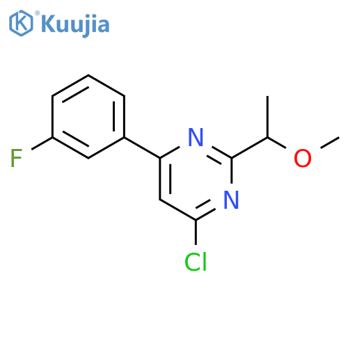 4-Chloro-6-(3-fluoro-phenyl)-2-(1-methoxy-ethyl)-pyrimidine structure