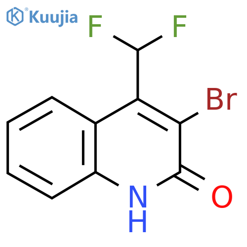 3-Bromo-4-difluoromethyl-1H-quinolin-2-one structure