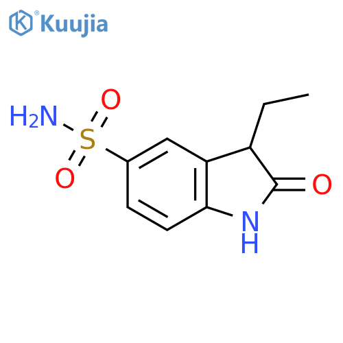 3-Ethyl-2-oxo-2,3-dihydro-1H-indole-5-sulfonic acid amide structure