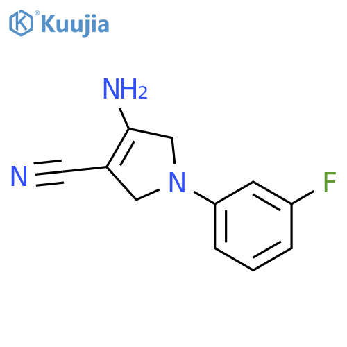 4-Amino-1-(3-fluoro-phenyl)-2,5-dihydro-1H-pyrrole-3-carbonitrile structure