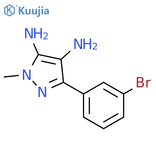 5-(3-Bromo-phenyl)-2-methyl-2H-pyrazole-3,4-diamine structure
