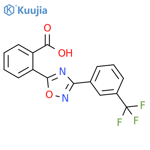 2-[3-(3-Trifluoromethyl-phenyl)-[1,2,4]oxadiazol-5-yl]-benzoic acid structure