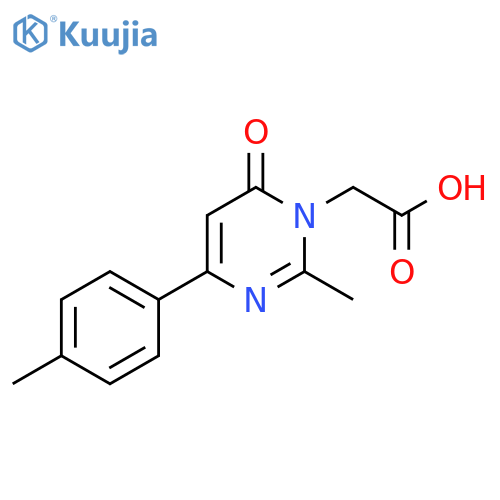 (2-Methyl-6-oxo-4-p-tolyl-6H-pyrimidin-1-yl)-acetic acid structure
