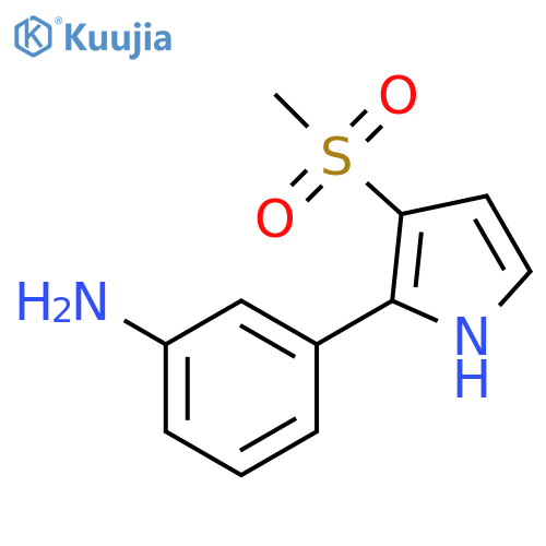3-(3-Methanesulfonyl-1H-pyrrol-2-yl)-phenylamine structure