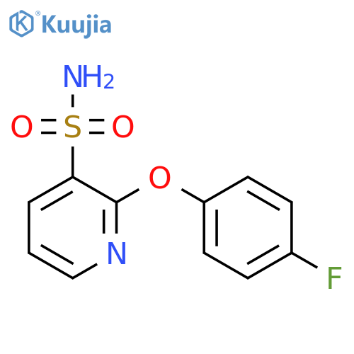 2-(4-fluorophenoxy)pyridine-3-sulfonamide structure