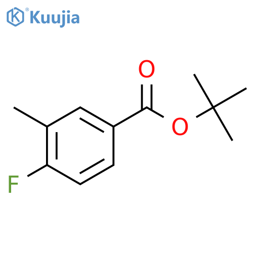 tert-butyl 4-fluoro-3-methylbenzoate structure