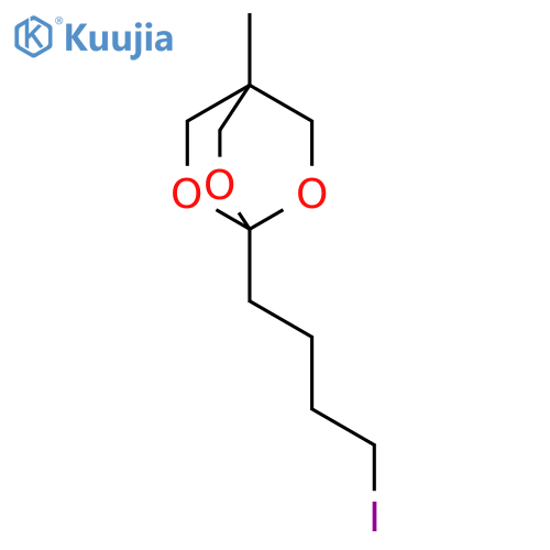 2,6,7-Trioxabicyclo[2.2.2]octane, 1-(4-iodobutyl)-4-methyl- structure