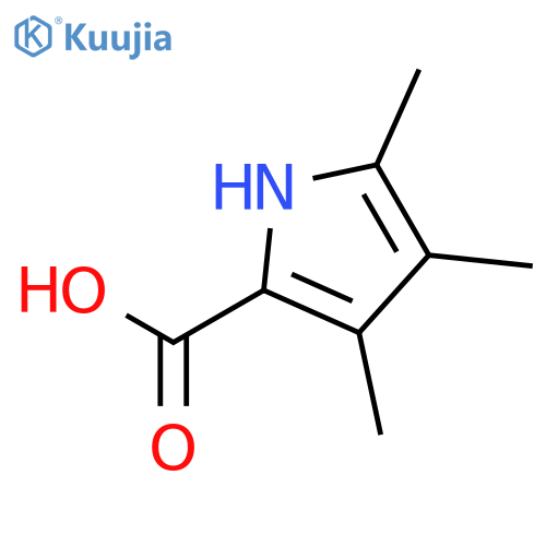 3,4,5-trimethyl-1H-pyrrole-2-carboxylic acid structure