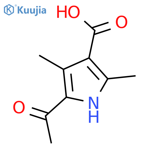 5-Acetyl-2,4-dimethyl-1H-pyrrole-3-carboxylic acid structure