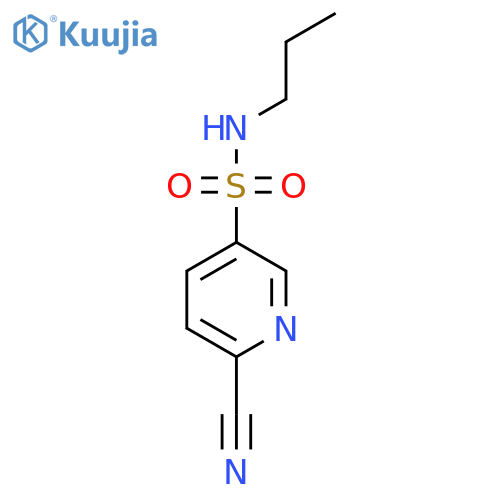 6-cyano-N-propylpyridine-3-sulfonamide structure