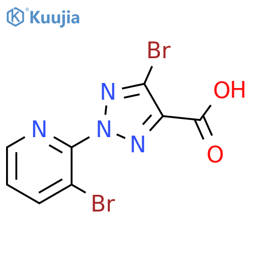 5-Bromo-2-(3-bromo-pyridin-2-yl)-2H-[1,2,3]triazole-4-carboxylic acid structure