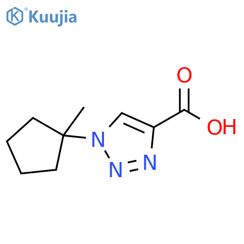1-(1-Methyl-cyclopentyl)-1H-[1,2,3]triazole-4-carboxylic acid structure