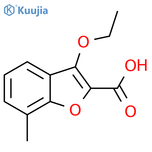 3-Ethoxy-7-methyl-benzofuran-2-carboxylic acid structure