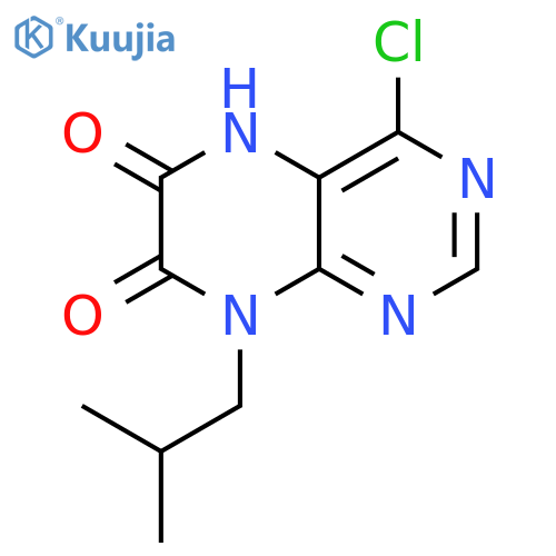 4-Chloro-8-isobutyl-5,8-dihydro-pteridine-6,7-dione structure
