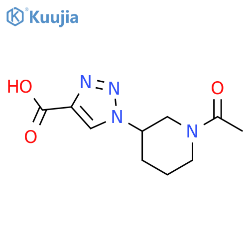 1-(1-acetylpiperidin-3-yl)-1H-1,2,3-triazole-4-carboxylic acid structure
