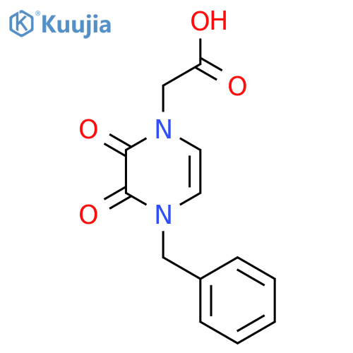 2-(4-Benzyl-2,3-dioxo-3,4-dihydropyrazin-1(2H)-yl)acetic acid structure