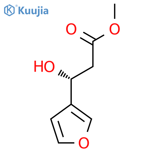 methyl (3R)-3-(furan-3-yl)-3-hydroxypropanoate structure