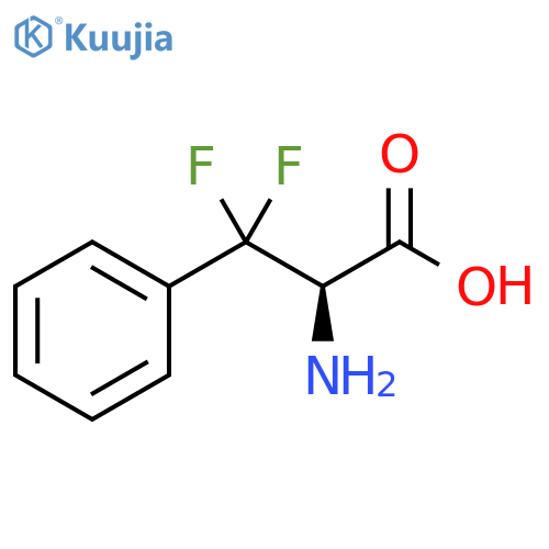 (2R)- 2-amino-3,3-difluoro-3-phenylpropanoic acid structure