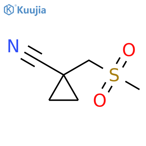 1-(methanesulfonylmethyl)cyclopropane-1-carbonitrile structure