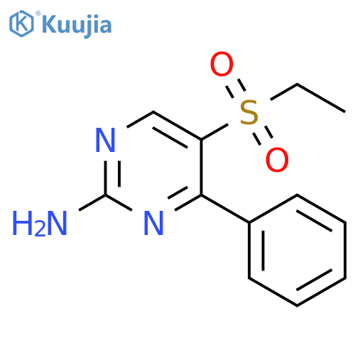 5-Ethanesulfonyl-4-phenyl-pyrimidin-2-ylamine structure