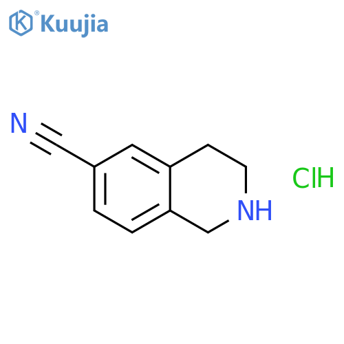 1,2,3,4-Tetrahydroisoquinoline-6-carbonitrile hydrochloride structure