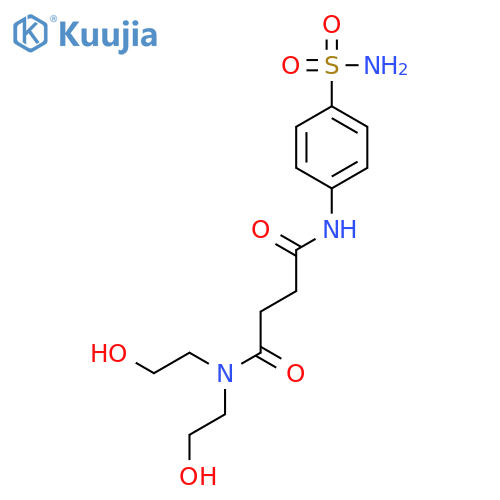 Butanediamide,N4-[4-(aminosulfonyl)phenyl]-N1,N1-bis(2-hydroxyethyl)- structure