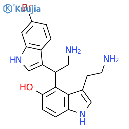 1H-Indol-5-ol, 4-[2-amino-1-(6-bromo-1H-indol-3-yl)ethyl]-3-(2-aminoethyl)- (9CI) structure