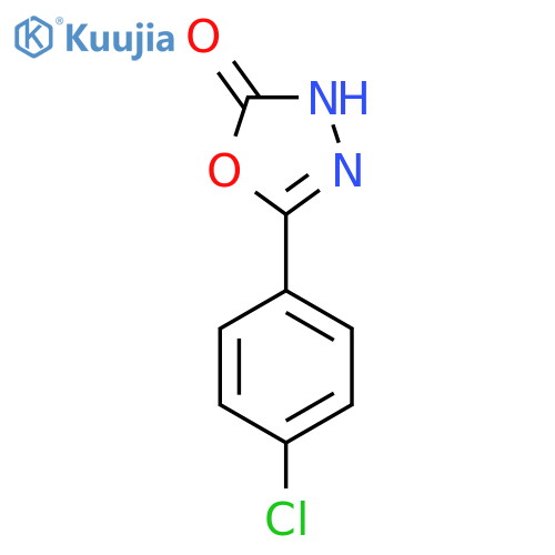 5-(4-chlorophenyl)-1,3,4-oxadiazol-2-ol structure