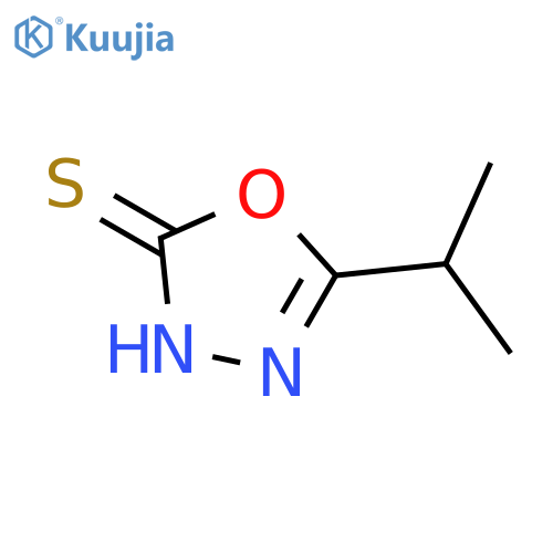 5-(propan-2-yl)-1,3,4-oxadiazole-2-thiol structure