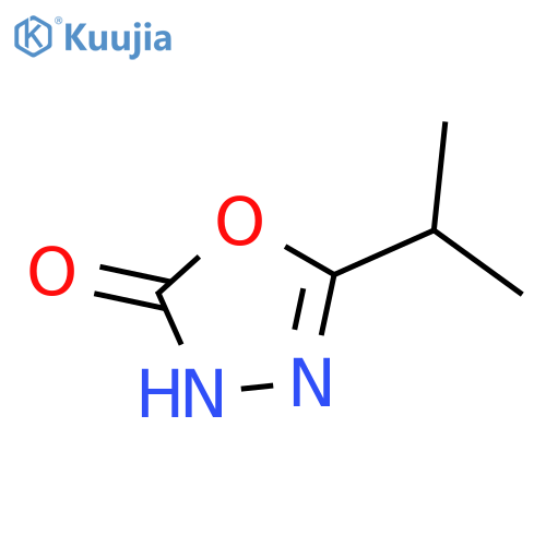 5-(propan-2-yl)-2,3-dihydro-1,3,4-oxadiazol-2-one structure