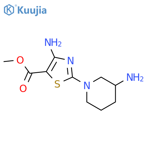 methyl 4-amino-2-(3-aminopiperidin-1-yl)thiazole-5-carboxylate structure
