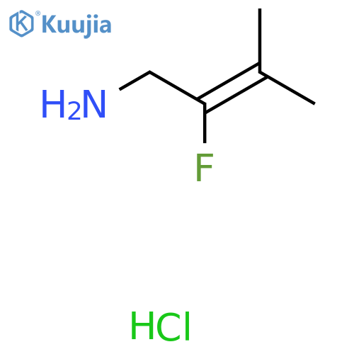 2-Fluoro-3-methylbut-2-enylamine hydrochloride structure