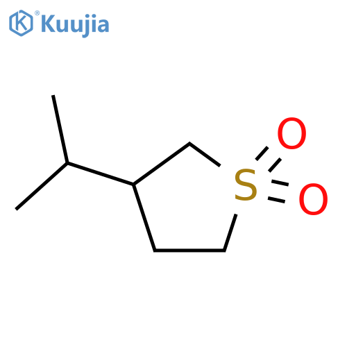 Thiophene,tetrahydro-3-(1-methylethyl)-, 1,1-dioxide structure