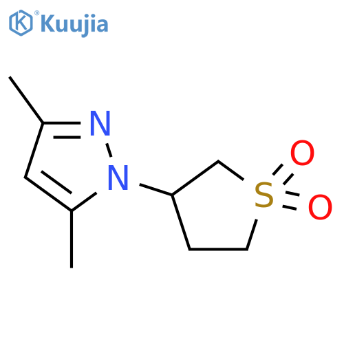 3-(3,5-dimethyl-1H-pyrazol-1-yl)-1λ?-thiolane-1,1-dione structure