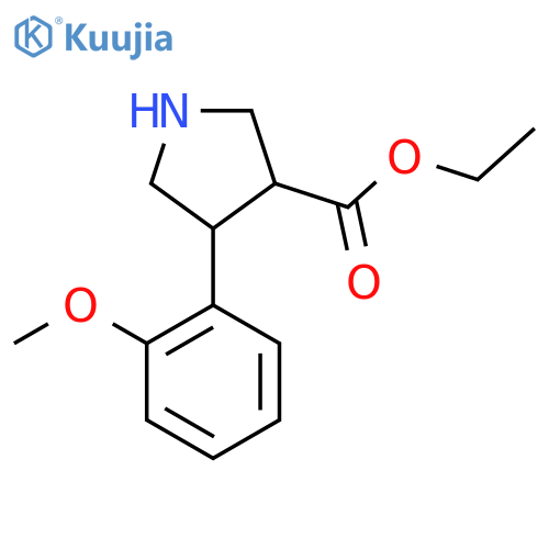 ethyl 4-(2-methoxyphenyl)pyrrolidine-3-carboxylate structure