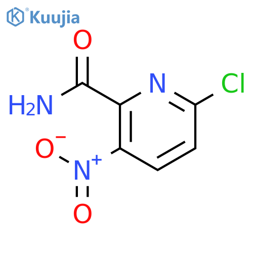 6-Chloro-3-nitropyridine-2-carboxamide structure