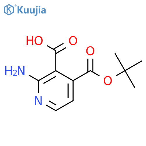 4-{(tert-butoxy)carbonylamino}pyridine-3-carboxylic acid structure