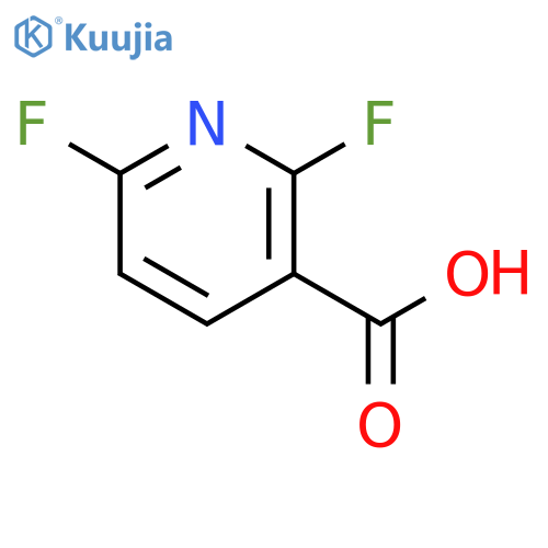 2,6-difluoropyridine-3-carboxylic acid structure