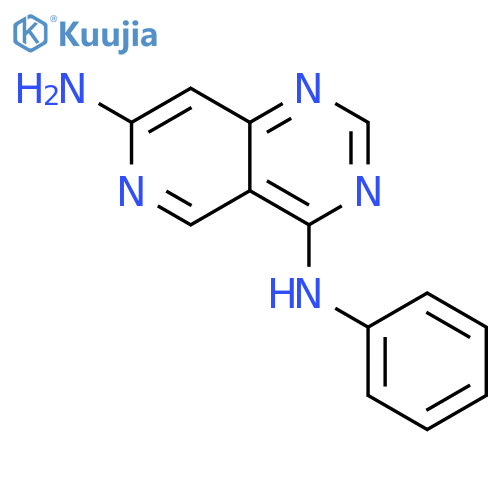 Pyrido[4,3-d]pyrimidine-4,7-diamine, N4-phenyl- structure