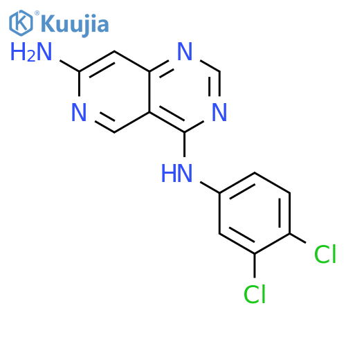 Pyrido[4,3-d]pyrimidine-4,7-diamine, N4-(3,4-dichlorophenyl)- structure