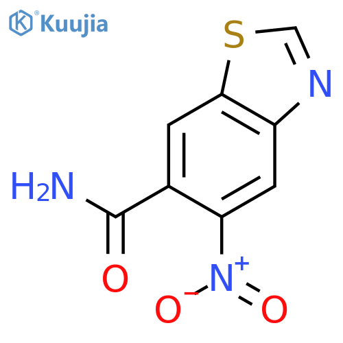 6-Benzothiazolecarboxamide,5-nitro- structure
