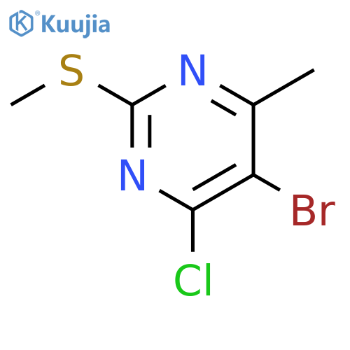 5-bromo-4-chloro-6-methyl-2-(methylsulfanyl)pyrimidine structure