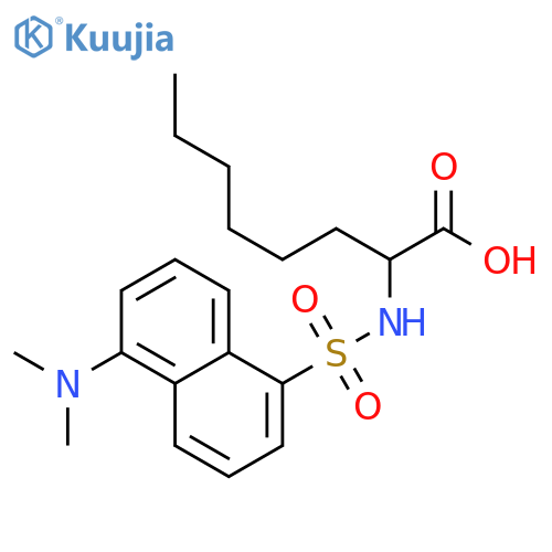 Octanoic acid, 2-[[[5-(dimethylamino)-1-naphthalenyl]sulfonyl]amino]- structure
