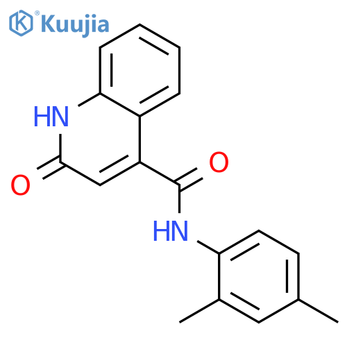 4-Quinolinecarboxamide,N-(2,4-dimethylphenyl)-1,2-dihydro-2-oxo- structure