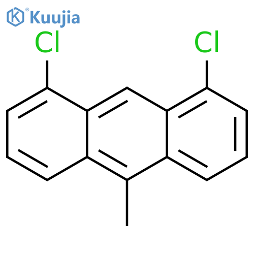 1,8-DICHLORO-10-METHYL-ANTHRACENE structure